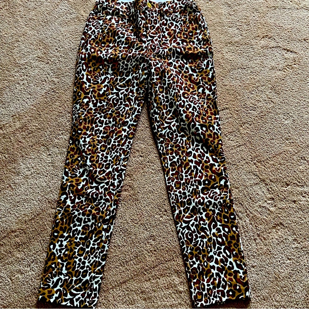 Lilly Pulitzer Kelly Stretch Pant Chocolate X Onyx My Favorite Spot New!